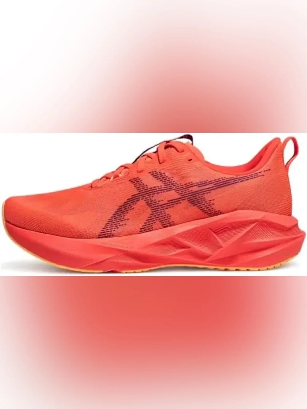 Asics Men's Novablast 5 Sneakers Flash Red/Edo Purple - Size 10.5